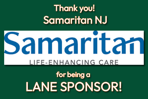 Thank you Samaritan NJ for being a Lane Sponsor!