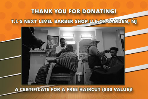 TI's Next Level Barbershop Thank you for Donating